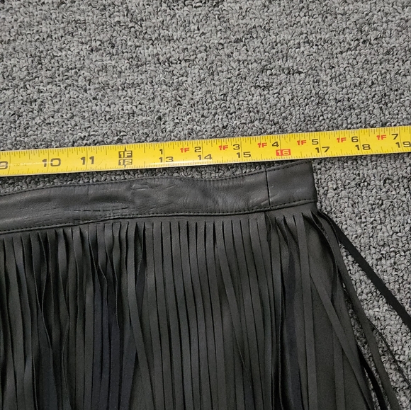 Fringe Faux Leather skirt - Picture 5 of 6